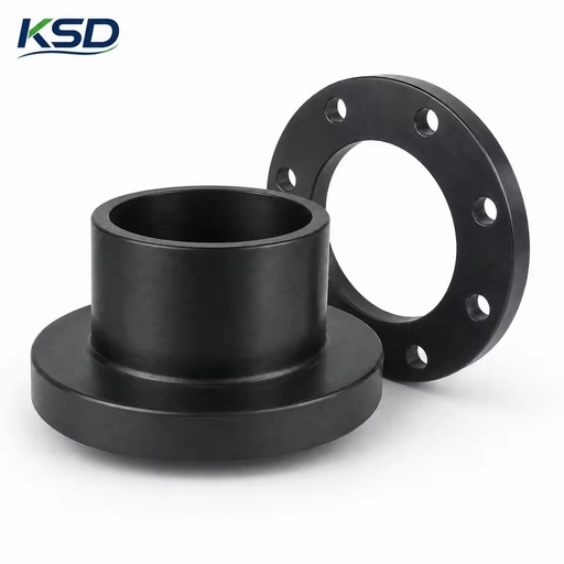 ISO CE Certified PN16 SDR11 Socket Fusion Stub End Flange Adapter Connector HDPE Flange Assembly Series