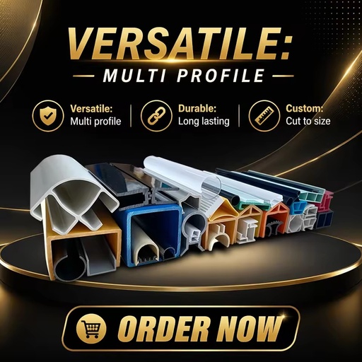 PC/ABS/PVC/PE/PP/TPU/TPV Eco-Friendly Durable OEM Extrusion Custom Plastic Profiles