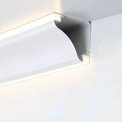 For Living Room Inner Corner Top Corner Line Free Ceiling Wall Washing Lamp Trough Surface Mounted Linear Led Aluminum Profile