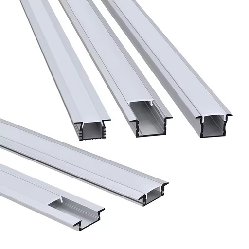 Customized U Shape Flexible LED Alu Housing Channel Extrusion Recessed Aluminum for Wall Panels LED Light Strip Profile