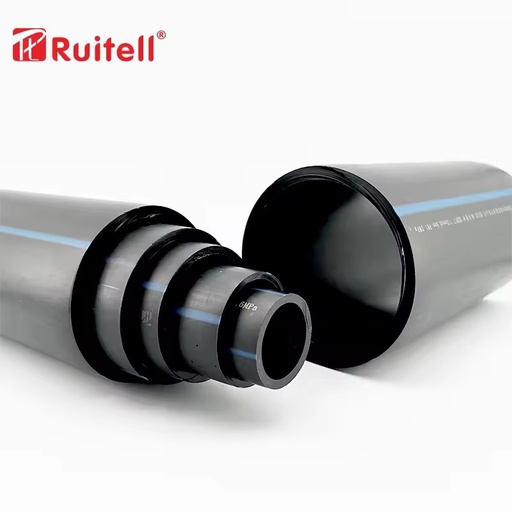 High Density Polyethylene Pipe 100 50mm 63mm 75mm 3-inch Polyethylene Paraffin Pipe Drinking Water Polyethylene Drainage Pipe