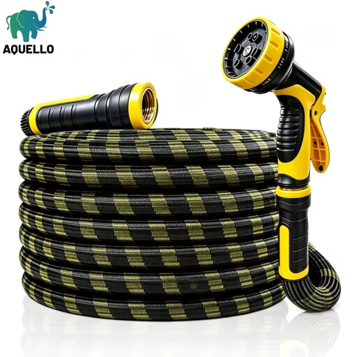 Non-Expandable Lightweight PVC Braided Garden Hose Flexible & Sun-Proof Irrigation Use Custom Lengths Available (50ft/100ft)