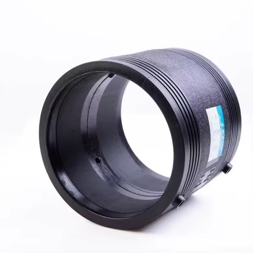 25-160mm HDPE Electrofusion Couplers Black Equal Square High Pressure PE Pipe Fittings for Gas 3 Year Warranty 1.6MPa