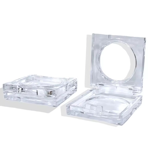 Transparent Compact Case Modern New Design Square-shaped Eyeshadow Palette Wholesale Eyeshadow Palette