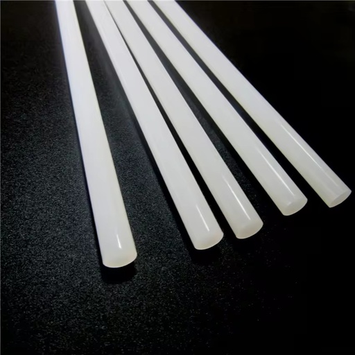 White HDPE Rod Extrusion Strip Custom Processing Services Factory Price MOQ 5K Meter Stick with Rounded Plastic Rods