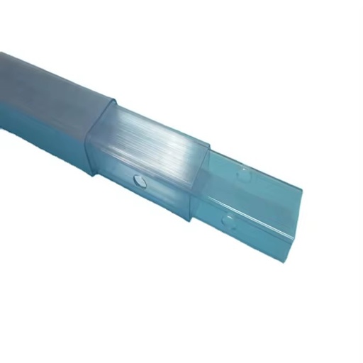 Plastic clear PVC square Pipe Customized Size