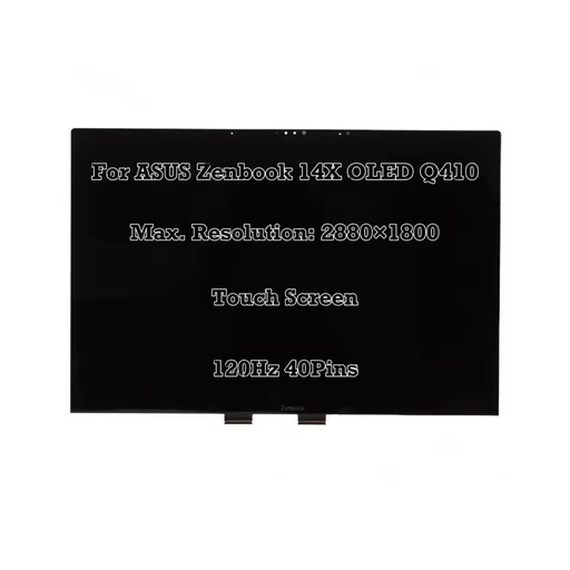 14.5'' for ASUS Zenbook 14X OLED Display Q410 Q410V Q410VA 2.8K 120Hz LCD Assembly Touch Screen Display Panel