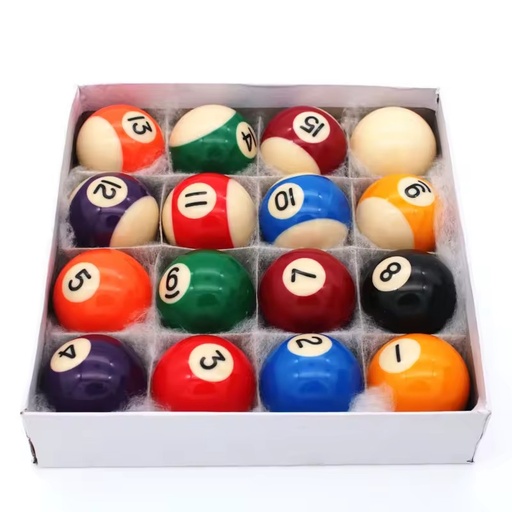 Professional Pool Accessories 38mm Billiard Ball Set 16pcs Size 1.5'' Pool Table Ball for Sale