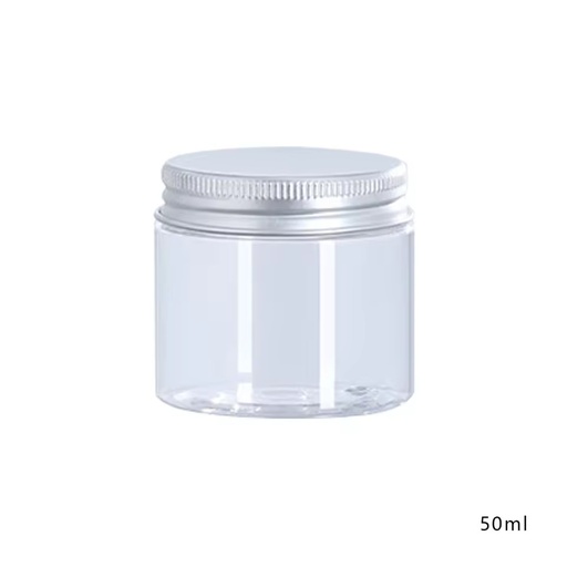 Food Grade 50ml Body Butter Jar Luxury Plastic Pot 20ml 25ml 30ml 40ml 50ml 60ml 80ml Cosmetic Jars With Aluminum Lid