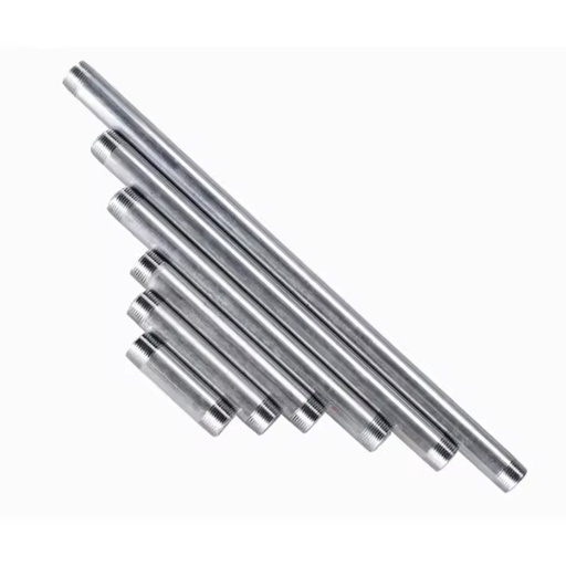 Stainless Steel 304/316 Male NPT BSPT BSPP Pipe Nipple Various Sizes 1/2" 3/4" 1" 1-1/4" 1-1/2" 2" Polishing Surface Jinhai