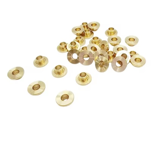 Custom CNC Machined Brass Copper Bronze Fasteners Countersunk Washers OEM Precision Parts Manufacturing Services
