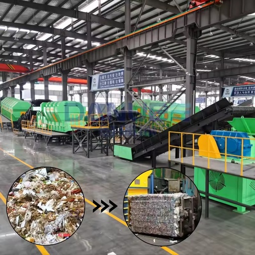 Construction & Municipal Waste Recycling Plant with Engine & Motor High Separator Rate 99.99%