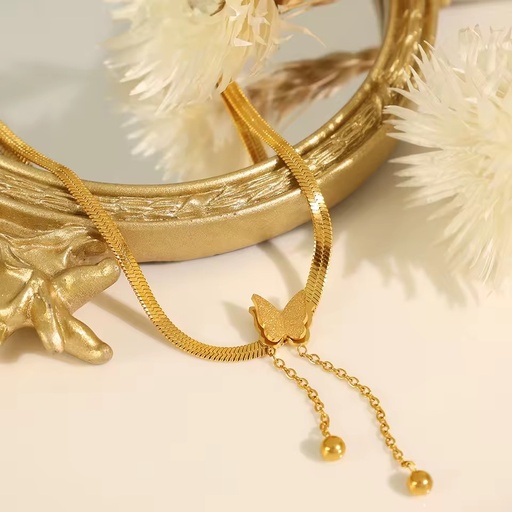 Waterproof Ins Butterfly Internet Celebrity Necklace Mori Style Tarnish Free Pendant Necklaces With EU Reach US CPSIA Standard