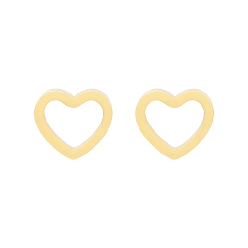 High Quality Cartoon Love Simple Stainless Steel Earrings for Students Gifts