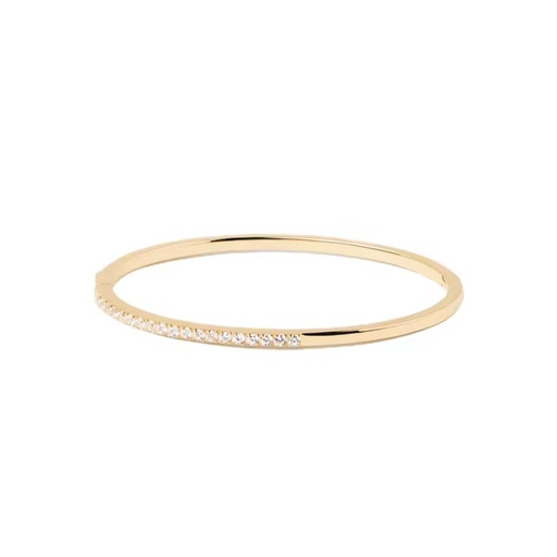 Laodun New Arrivals Fine Jewelry S925 Bangle Luxury Classic Design Pave CZ Diamond Sterling Silver Bangle Bracelet Vermeil
