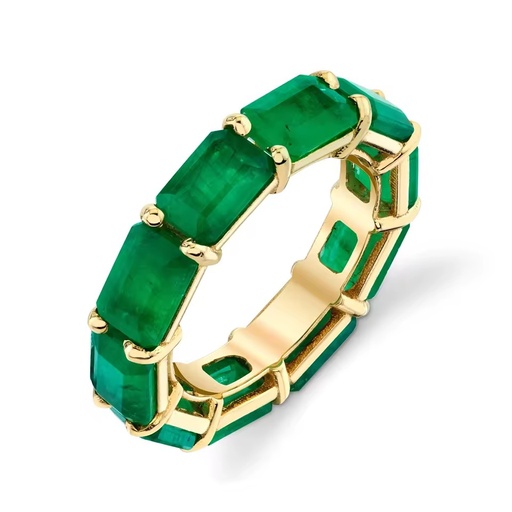 Laodun Latest Design Fashion Popular Sterling Silver Ring Classic Luxury Personalized Green CZ Diamond S925 Rings Vermeil