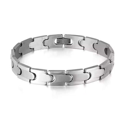 High-Polished Stainless Steel Men's Bangle Bracelet Simple Fashion Charm Bracelet with Versatile Design