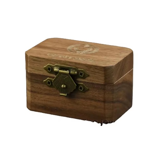 Customized Engagement Walnut Wood Jewelry Box Women Wedding Engagement Ring Box Gift