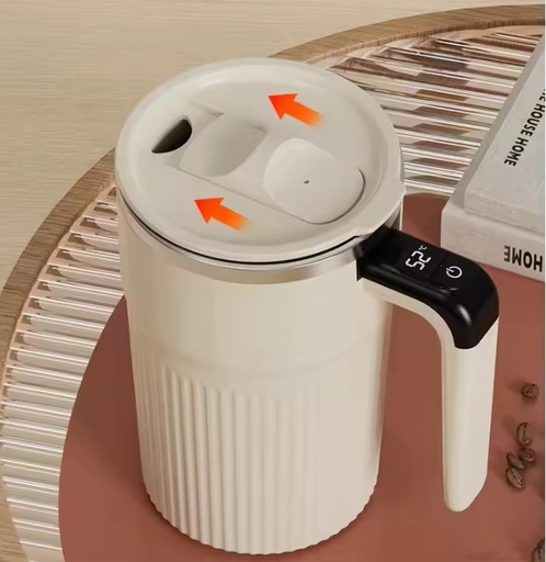 Automatic Stainless Steel Coffee Stirring Mug with Blender Electric Rechargeable Milk Powder Soybean Mixing Cup