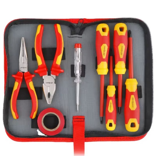8pc 1000V VDE Pliers Screwdrivers OEM ODM Supported DIY Home Electricians Professional Electrical Insulated Hand Tool Kit Set