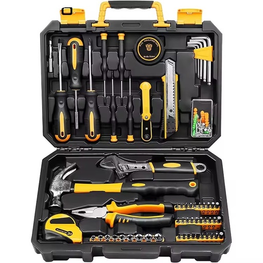 100 Pcs Tool Sets Herramientas Hand Tool Set Colorful Box Tools Set Box
