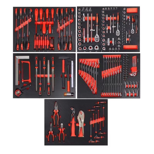 196 Piece Kit Workshop Hand Tools CR-V Material General Tool Sets with EVA Tray for Repair Industry Juego De Herramientas