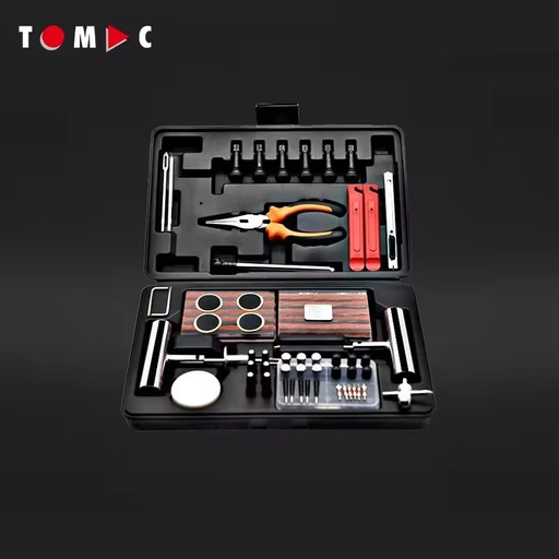112PCS Professional Tire Repair Kit Auto Puncture Fix Tools Set with Storage Case