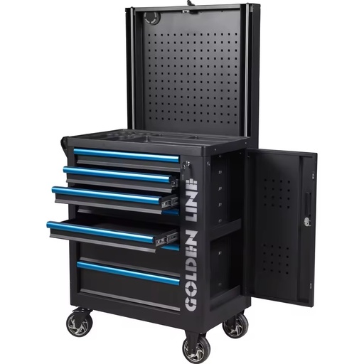 Steel 7 Drawers Tool Cabinet Workshop Tool Trolley and Box with Hand Tools Sets