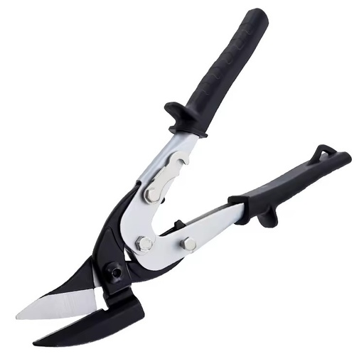 10 Inch Industrial Aviation Shears High-Carbon Steel Serrated Scissors with Safety Lock for Cutting Metal Wires DIY