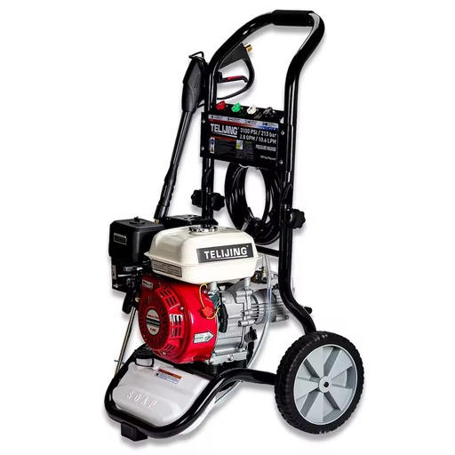 Economic 7HP 208CC OHV 3100PSI/213BAR Gasoline Power High Pressure Washer Adjustable Water Column Multiple Scenarios Spray Guns