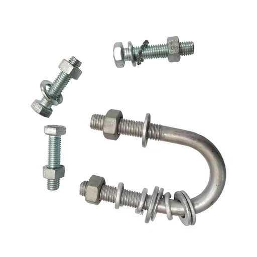 High Tensile Stainless Steel Fully Threaded Bolt and Nut M16 M20 M30 CNC Machining Drilling Type Broaching Type