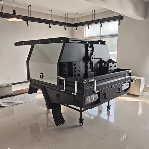 Heavy Duty Aluminum Single Cab Ute Tray Body for Hilux - Off-Road Truck Bed Canopy with Drawers & Lockable Storage