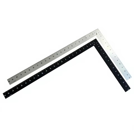Triangular Ruler 14x24 Inch Metal Right Angle Square For Carpentry And Drafting