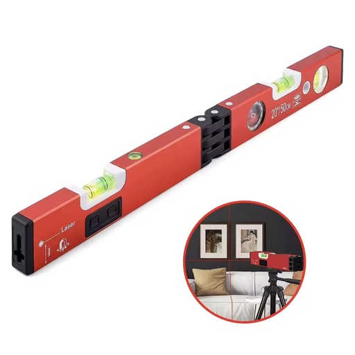 Rongpro Laser Level 20 Inch 50 Cm Magnetic Angle Measuring Tool For Diy And Construction