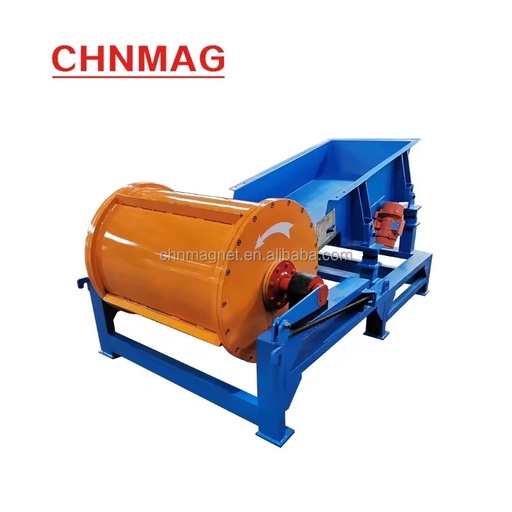 Magnetic Drum Separator for Material Purification, Construction & Demolition Waste