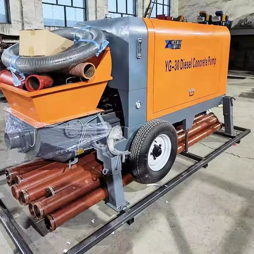 Stationary Type High-Performance Concrete Pumping Unit Powered by a Strong Diesel Engine, Diesel Concrete Pump