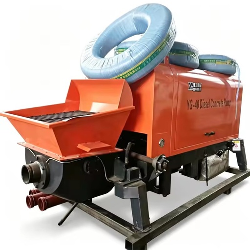 Stationary Type High-Performance Concrete Pumping Unit Powered by a Strong Diesel Engine, Diesel Concrete Pump