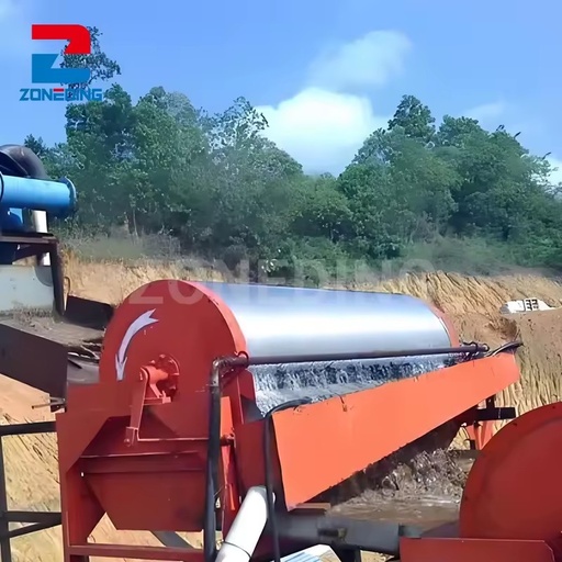 Widely Used Gold Ore Cooper Ore Magnetic Separator Machine Wet Drum Permanent Mining Magnetic Separator