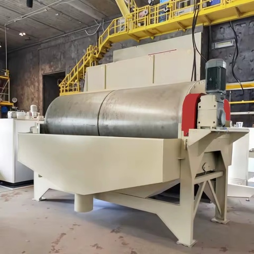 CTS-12 Xingguang Steel Drum Separator with Motor for Wet Sorting of Magnetized Ore Minerals High Capacity Slurry Processing