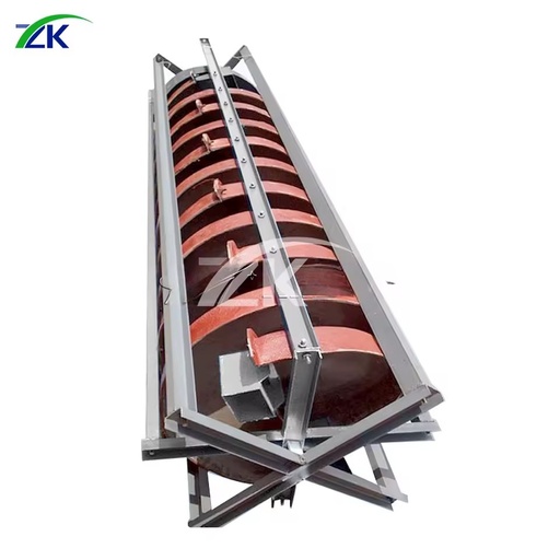 ZK Quality Spiral Chute Gravity Concentrator with 2-3t/h Capacity and 0.03-0.3mm Max Feeding Size for Mineral Processing Mining