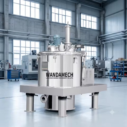 High Performance Vertical Scraper Bottom Discharge Centrifuge Processing System for Industrial Mineral Ore Separation