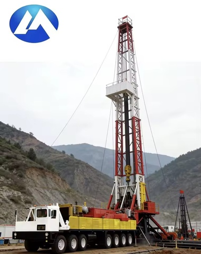 XJ650 120Ton Self-Propelled Double Drum Workover Rig 1580kN Hook Load Oilfield Equipment