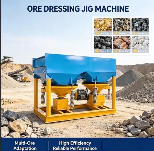 Small Scale Jig Concentrator for Gold and Manganese Ore Processing Gear Core Components 5.5kw Power 20-50 T/h Capacity Sale