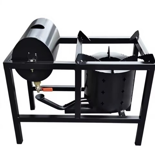 Thick Carbon Steel Waste Oil Stove with Integrated Fixed Non-Detachable Oil Tank, for Outdoor Construction Camping