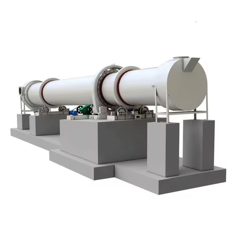 New Type Energy Saving Stainless Steel Industrial Rotary Drying Equipment Drum Dryer 1.2*8m Chemicals Processing Bearing