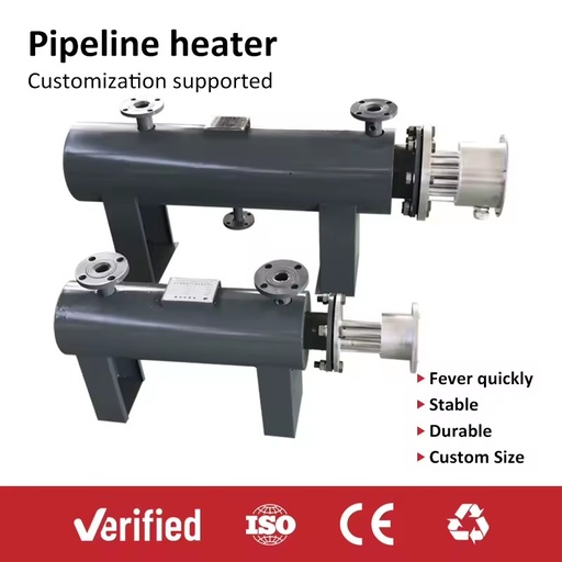 Professional Factory ISO CE Certified 350C High Temp Electrical Pipeline Heater in Chemical Oil Gas Circulation Project