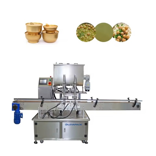 Popular Sale Automatic Electric Double Head Piston Filler Machine for Sauce & Honey 200ml Filling Capacity PLC Controlled