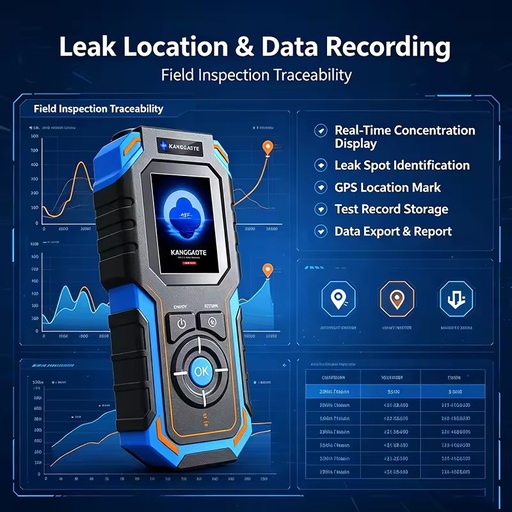 City Gas Pipeline Laser Methane Detector Handheld Remote CH4 Leak Tester for Oil & Gas Petrochemical Plant Gas Leak Inspection