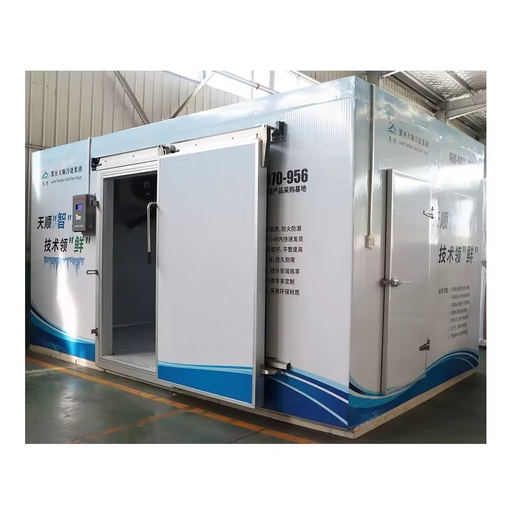 Energy Saving 100sqm-300sqm Industrial Cooling Unit With Evaporator for Fish Blast Cold Wall Mounted With Emmerson Compressor