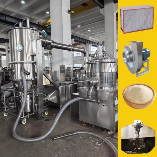 Energy Saving FL Series Fluid Bed Drying Equipment Superfine Herbal Grade Manufacturing Complete Automation Heavy Gearbox Engine